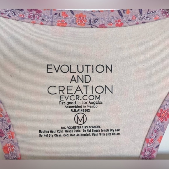 Pink Floral Workout  Top - Picture 3 of 4